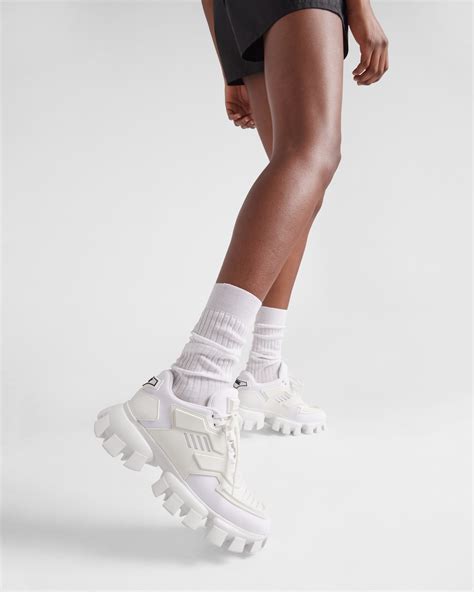 prada cloudbust thunder sneakers white.